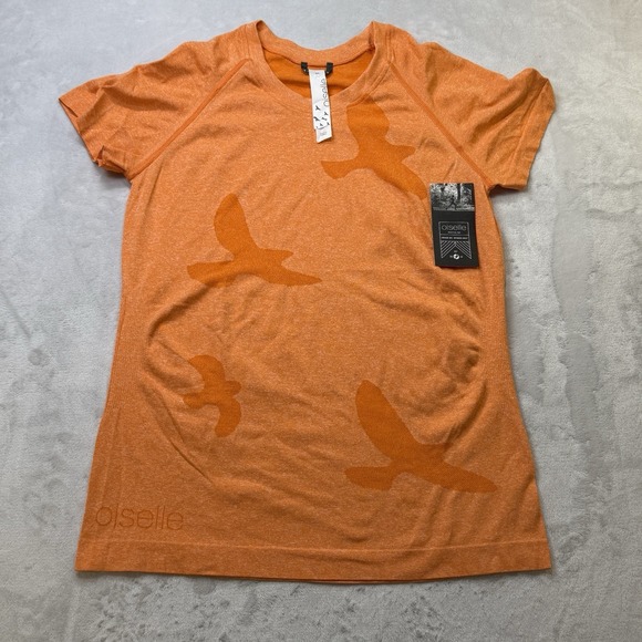 oiselle Tops - Oiselle Flyte Short Sleeve Running Shirt Clementine Orange Women Large NWT